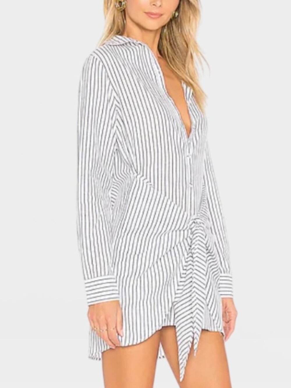 L'Academie Cloudline Dress Indigo Stripe